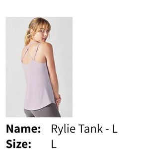Fabletics Tops - Fabletics Riley tank in lilac Fabletics Tops - Fabletics Riley tank in lilac